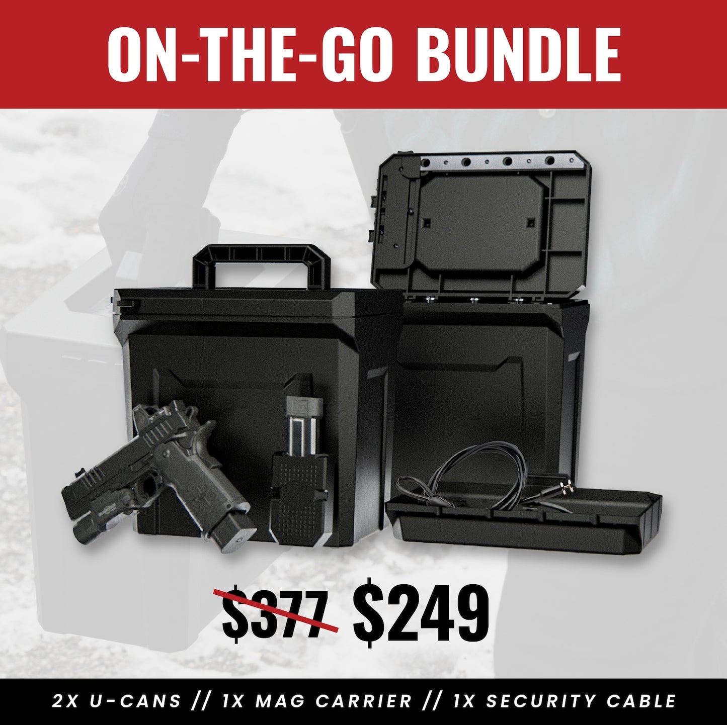 StopBox On-The-Go bundle with included components.
