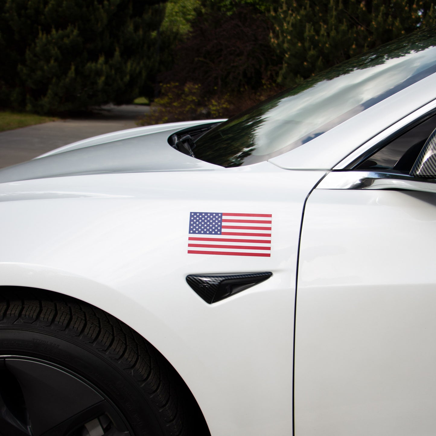 USA Flag Vehicle Magnet 2PK