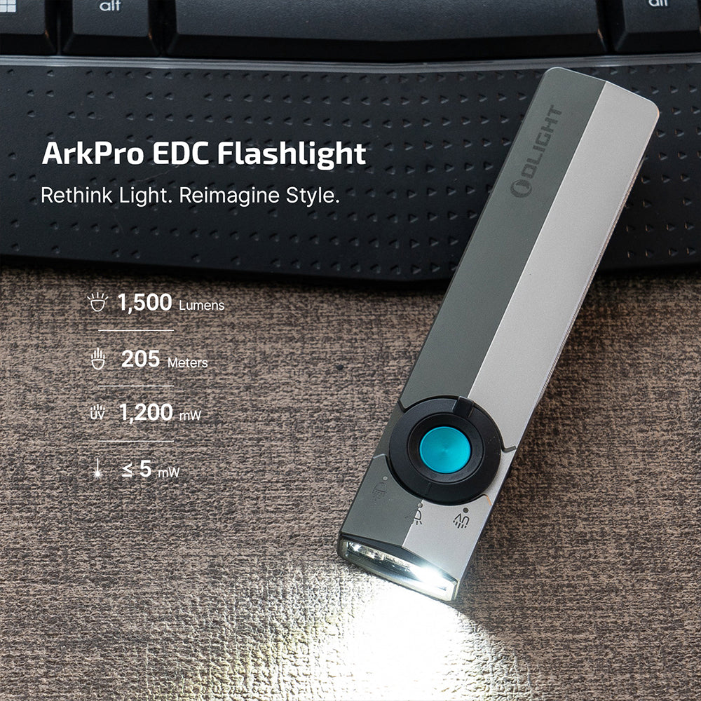 ARK PRO SERIES – FLAT UNIBODY EDC FLASHLIGHT