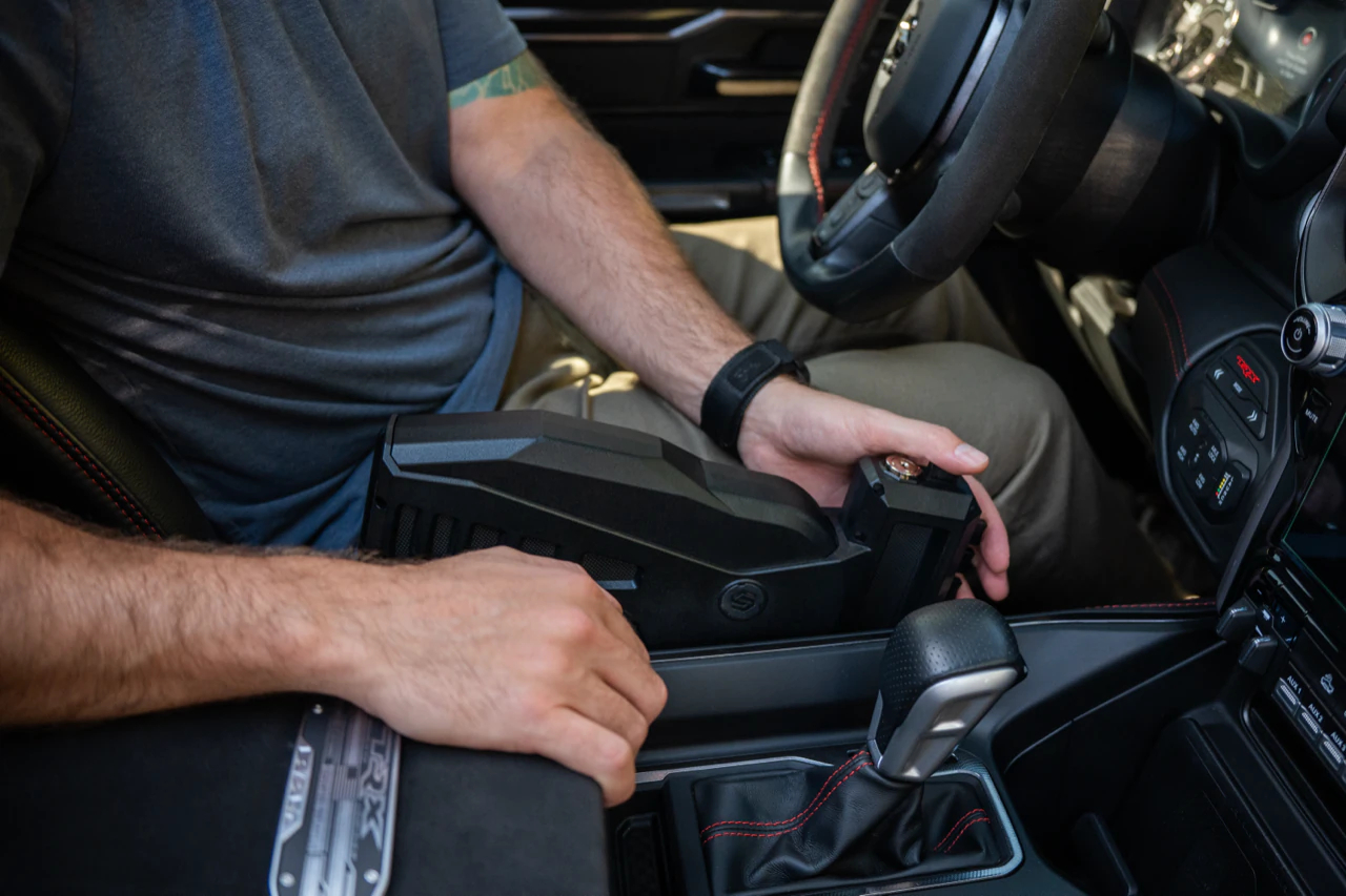 Co-Pilot mounted on the driver's side of the center console