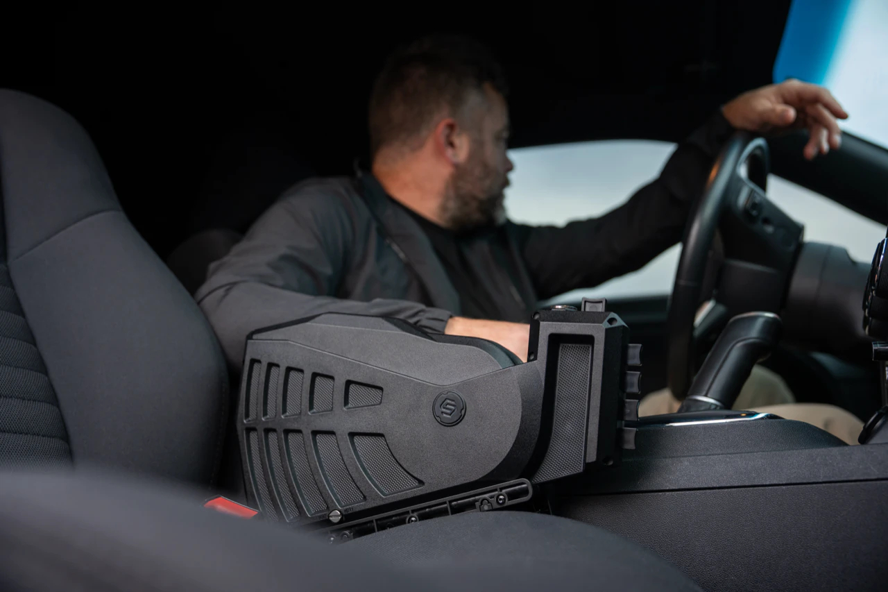 Co-Pilot mounted on the passenger's side of the center console